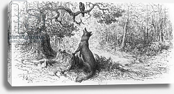 Постер Доре Гюстав The Crow and the Fox, from 'Fables' by Jean de La Fontaine Постер Доре Гюстав The Crow and the Fox, from 'Fables' by Jean de La Fontaine