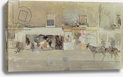 Постер Уислер Джеймс Street Scene in Chelsea, c.1888 Постер Уислер Джеймс Street Scene in Chelsea, c.1888
