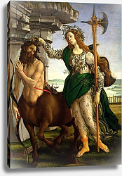 Постер Боттичелли Сандро (Sandro Botticelli) Athene and the Centaur, c.1480 Постер Боттичелли Сандро (Sandro Botticelli) Athene and the Centaur, c.1480