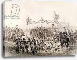 Постер Школа: Итальянская 19в Charles-Albert I Prince of Carignan in Charge of the Piedmontese Army Crossing the Tessin Постер Школа: Итальянская 19в Charles-Albert I Prince of Carignan in Charge of the Piedmontese Army Crossing the Tessin