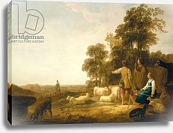 Постер Кьюп Альберт A Landscape with Shepherds and Shepherdesses Постер Кьюп Альберт A Landscape with Shepherds and Shepherdesses