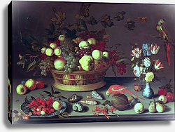 Постер Аст Балтазар A Basket of Grapes and other Fruit Постер Аст Балтазар A Basket of Grapes and other Fruit
