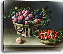 Постер Мойлон Луиз Basket of Plums and Basket of Strawberries, 1632 Постер Мойлон Луиз Basket of Plums and Basket of Strawberries, 1632