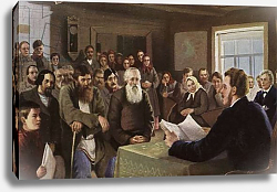 Постер Богданов-Бельский Николай Sunday reading at a country school, Russia, 1895 Постер Богданов-Бельский Николай Sunday reading at a country school, Russia, 1895