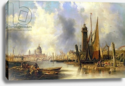 Постер Кармайкл Джон View of London with St. Paul's Постер Кармайкл Джон View of London with St. Paul's