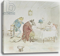 Постер Калдекотт Рэндольф 'Pray, Miss Mouse, will you give us some beer', illustration from 'A Frog He Would A-Wooing Go' Постер Калдекотт Рэндольф 'Pray, Miss Mouse, will you give us some beer', illustration from 'A Frog He Would A-Wooing Go'