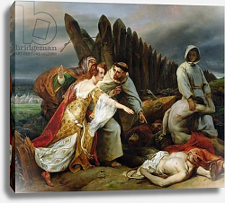 Постер Верне Эмиль Edith Finding the Body of Harold, 1828 Постер Верне Эмиль Edith Finding the Body of Harold, 1828