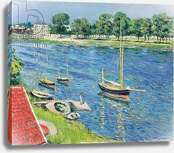 Постер Кайботт Гюстав (Gustave Caillebotte) The Seine at Argenteuil, Boats at Anchor; La Seine a Argenteuil, bateaux au mouillage, 1883 Постер Кайботт Гюстав (Gustave Caillebotte) The Seine at Argenteuil, Boats at Anchor; La Seine a Argenteuil, bateaux au mouillage, 1883