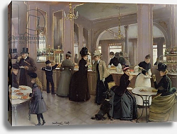 Постер Бакст Леон La Patisserie Gloppe, Champs Elysees, Paris, 1889 Постер Бакст Леон La Patisserie Gloppe, Champs Elysees, Paris, 1889