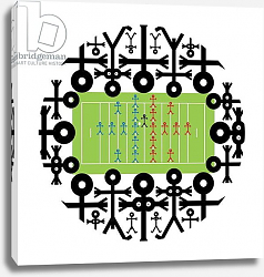 Постер ЗисИзНотМи (совр) Crowd Icon American Football, 2006 Постер ЗисИзНотМи (совр) Crowd Icon American Football, 2006