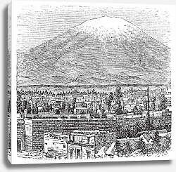 Постер Arequipa and the Misti volcano old engraving, in 1890. Постер Arequipa and the Misti volcano old engraving, in 1890.