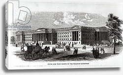Постер Неизвестен South and West Fronts of the Treasury Extension, from 'Harper's New Monthly Magazine', 1859 Постер Неизвестен South and West Fronts of the Treasury Extension, from 'Harper's New Monthly Magazine', 1859