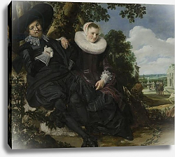 Постер Халс Франс Portrait of a Couple, Probably Isaac Abrahamsz Massa and Beatrix van der Laen, c.1622 Постер Халс Франс Portrait of a Couple, Probably Isaac Abrahamsz Massa and Beatrix van der Laen, c.1622