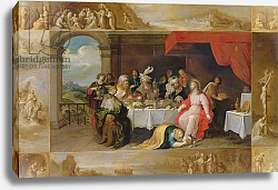 Постер Франкен Франс II Christ in the House of Simon the Pharisee, 1637 Постер Франкен Франс II Christ in the House of Simon the Pharisee, 1637