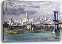 Постер Берроу Джулиан (совр) Manhattan Bridge, New York, 1996 Постер Берроу Джулиан (совр) Manhattan Bridge, New York, 1996