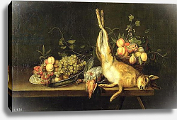 Постер Мелендез Луи Still Life with Game and Fruit Постер Мелендез Луи Still Life with Game and Fruit
