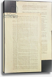 Постер Школа: Америка (18 в) The United States Constitution, 1787 Постер Школа: Америка (18 в) The United States Constitution, 1787