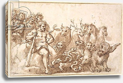 Постер Кортона Пьетро PD.10-1922 Allegory of the Labours of Hercules Постер Кортона Пьетро PD.10-1922 Allegory of the Labours of Hercules
