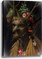 Постер Арчимбольдо Джузеппе Four Seasons in the One Head, c.1590 Постер Арчимбольдо Джузеппе Four Seasons in the One Head, c.1590