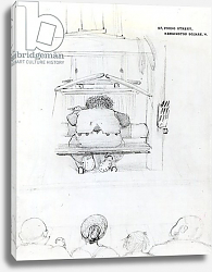 Постер Берне-Джонс Эдвард William Morris at his loom, caricature Постер Берне-Джонс Эдвард William Morris at his loom, caricature