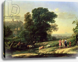 Постер Лоррен Клод (Claude Lorrain) Landscape with Cephalus and Procris Reunited by Diana, 1645 Постер Лоррен Клод (Claude Lorrain) Landscape with Cephalus and Procris Reunited by Diana, 1645