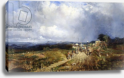 Постер Бау Самуэль Baggage Wagons Approaching Carlisle, 1849 Постер Бау Самуэль Baggage Wagons Approaching Carlisle, 1849