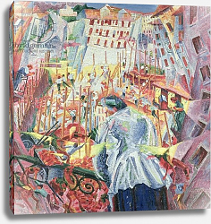 Постер Бочиони Умберто The Street Enters the House, 1911 Постер Бочиони Умберто The Street Enters the House, 1911