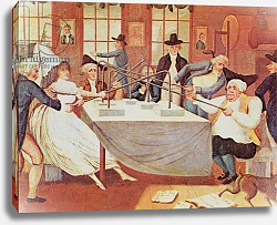 Постер Школа: Америка (18 в) Benjamin Franklin's experiments with electricity Постер Школа: Америка (18 в) Benjamin Franklin's experiments with electricity