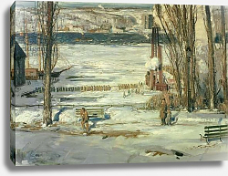 Постер Белоуз Джордж A Morning Snow - Hudson River, 1910 Постер Белоуз Джордж A Morning Snow - Hudson River, 1910
