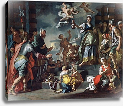 Постер Солимена Франческо Judith with the head of Holofernes, 1730 Постер Солимена Франческо Judith with the head of Holofernes, 1730
