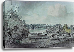 Постер Констебль Джон (John Constable) The Valley of the Stour, with Langham church in the distance Постер Констебль Джон (John Constable) The Valley of the Stour, with Langham church in the distance