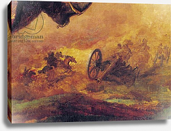 Постер Жерико Теодор Officer of the Hussars, detail of a cannon on the right, 1814 Постер Жерико Теодор Officer of the Hussars, detail of a cannon on the right, 1814