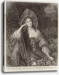 Постер Лелу Питер Barbara Duchess of Cleaveland as a Shepherdess engraved by William Sherwin, 1670 Постер Лелу Питер Barbara Duchess of Cleaveland as a Shepherdess engraved by William Sherwin, 1670