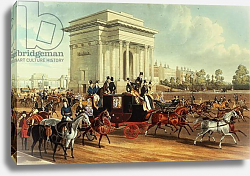 Постер Школа: Английская 19в. Hyde Park Corner, after James Pollard, published by Ackermann, 1836 Постер Школа: Английская 19в. Hyde Park Corner, after James Pollard, published by Ackermann, 1836
