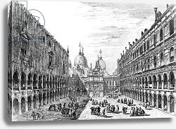 Постер Мариески Микеле View of San Marco from the Palazzo Ducale, Venice, engraved by Michele Marieschi, 18th Century Постер Мариески Микеле View of San Marco from the Palazzo Ducale, Venice, engraved by Michele Marieschi, 18th Century