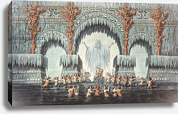 Постер Шинкель Карл Muehleborn's Water Palace, set design for a production of 'Undine', Постер Шинкель Карл Muehleborn's Water Palace, set design for a production of 'Undine',