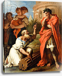 Постер Риччи Себастьяно Tarquin the Elder consulting Attius Navius, c.1690 Постер Риччи Себастьяно Tarquin the Elder consulting Attius Navius, c.1690