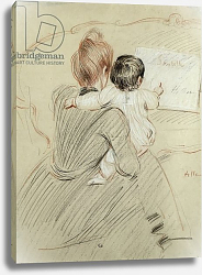 Постер Хеллу Поль Сезар Madame Paul Helleu and her Daughter Paulette, 1905 Постер Хеллу Поль Сезар Madame Paul Helleu and her Daughter Paulette, 1905