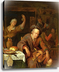 Постер Миерис Вильям The Hurdy Gurdy Player Asleep in a Tavern Постер Миерис Вильям The Hurdy Gurdy Player Asleep in a Tavern