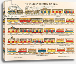 Постер Школа: Французская Rail Travel in 1845 Постер Школа: Французская Rail Travel in 1845