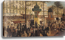 Постер Джиль Андре Study for a panorama of the Boulevard de Montmartre, 1877 Постер Джиль Андре Study for a panorama of the Boulevard de Montmartre, 1877