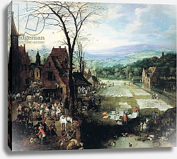 Постер Момпье Жос Market and Bleaching Ground, 1620-22 Постер Момпье Жос Market and Bleaching Ground, 1620-22