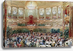 Постер Лами Евген Dinner in the Salle des Spectacles at Versailles, 1854 Постер Лами Евген Dinner in the Salle des Spectacles at Versailles, 1854