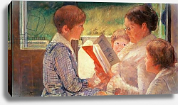 Постер Кассат Мэри (Cassatt Mary) Mrs Cassatt Reading to her Grandchildren, 1888 Постер Кассат Мэри (Cassatt Mary) Mrs Cassatt Reading to her Grandchildren, 1888