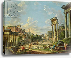 Постер Панини Джованни Паоло View of Campo Vaccino in Rome, 1740 Постер Панини Джованни Паоло View of Campo Vaccino in Rome, 1740