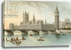 Постер Школа: Английская 19в. Houses of Parliament & Westminster Bridge Постер Школа: Английская 19в. Houses of Parliament & Westminster Bridge