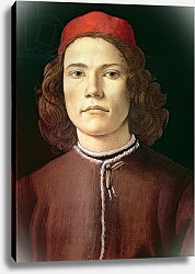 Постер Боттичелли Сандро (Sandro Botticelli) Portrait of a Young Man, c.1480-85 Постер Боттичелли Сандро (Sandro Botticelli) Portrait of a Young Man, c.1480-85