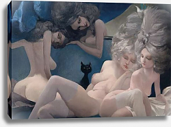 Постер Какульт Даниэль (совр) The Young Bride and her friends, detail, from 'Bluebeard' by Charles Perrault 1 Постер Какульт Даниэль (совр) The Young Bride and her friends, detail, from 'Bluebeard' by Charles Perrault 1