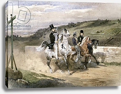 Постер Лами Евген Horace Vernet and his Children Riding in the Country Постер Лами Евген Horace Vernet and his Children Riding in the Country
