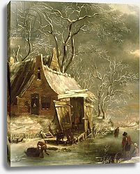 Постер Бирштатен Ян Amsterdam, winter scene, 17th century Постер Бирштатен Ян Amsterdam, winter scene, 17th century